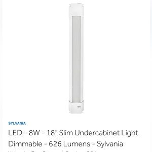 Under Cabinet LED light 18”